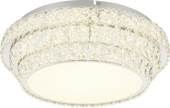 Globo Lighting Deckenleuchte Transparent mit Integrierter LED und Fernbedienung