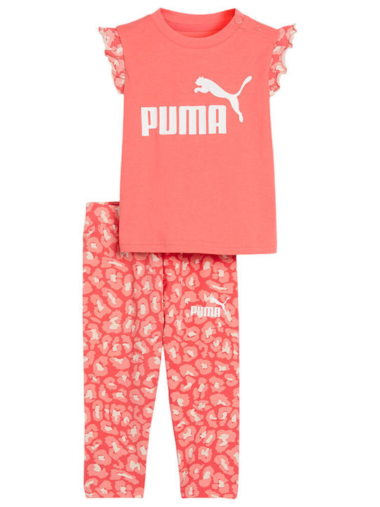 Kids' Set with Leggings Summer 2pcs Pink