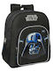 Star Wars School Bag Trolley Elementary, Elementary Black with Water Bottle Holder