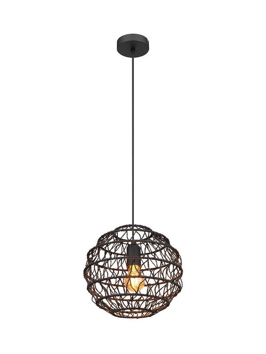 Globo Lighting Κρεμαστό Φωτιστικό Μαύρο με Ντου...