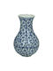 JK Home Decoration Dekorative Keramik Vase Blau