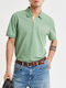 Contrast Pique Polo Μπλούζα Κοντομάνικη Green