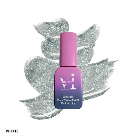Beauty VI Halb-permanenter Nagellack Hemma Vi-1418 15ml 1Stück