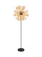 Globo Lighting Floor Lamp H155xW55cm. with Socket for Bulb E14 Black