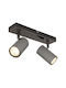 Globo Lighting Dublu Spot cu Soclu GU10 în Culoare Gri