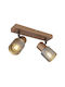 Globo Lighting Dublu Spot cu Soclu E14 în Culoare Maro