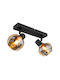 Globo Lighting Διπλό Σποτ με Ντουί E14 σε Μαύρο Χρώμα