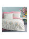 Cotton Box Bettbezug-Set Baumwolle Doppelbett mit 2 Kissenbezügen & 1 Bettlaken 200x220 Weiß