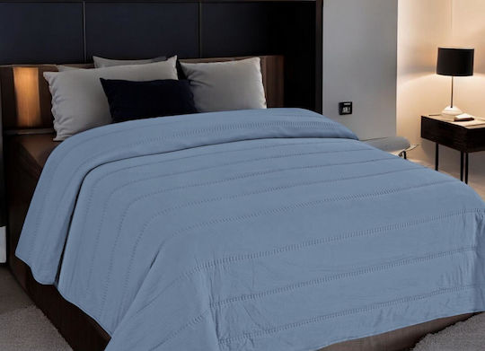 Linea Home Rive Übergröße Tagesdecke Blau 220x240cm
