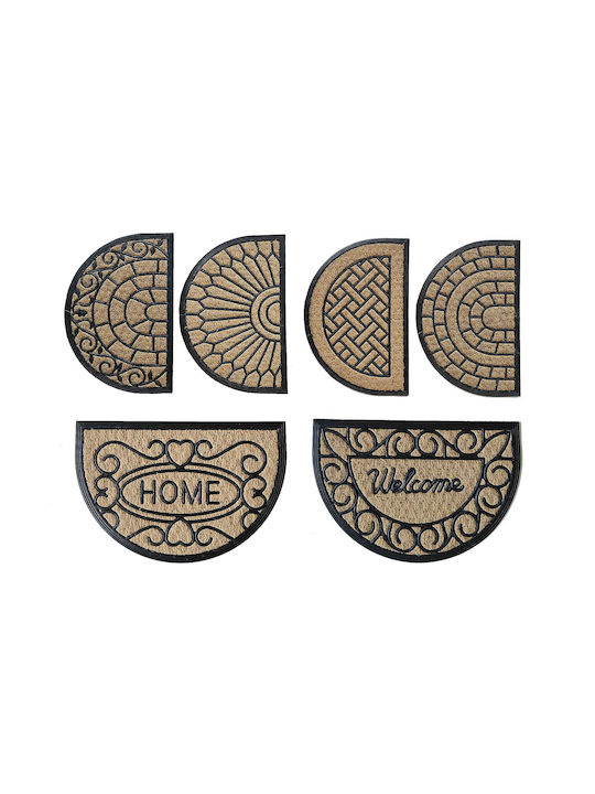 ArteLibre Entrance Mat Semicircular 40x60cm (Various Designs)