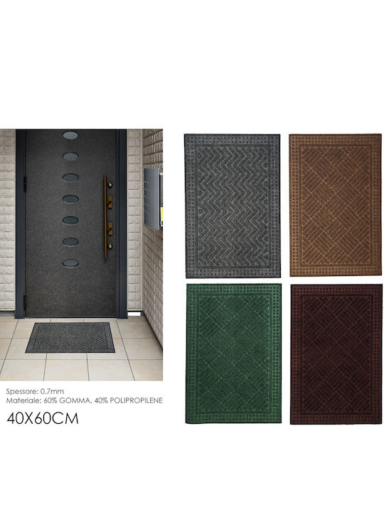 ArteLibre Entrance Mat made of Rubber 40x60cm (Various Colors)