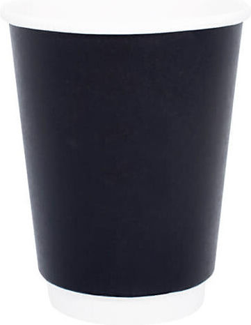 Black Paper Cup Double Wall 16oz 25pcs 1-54881