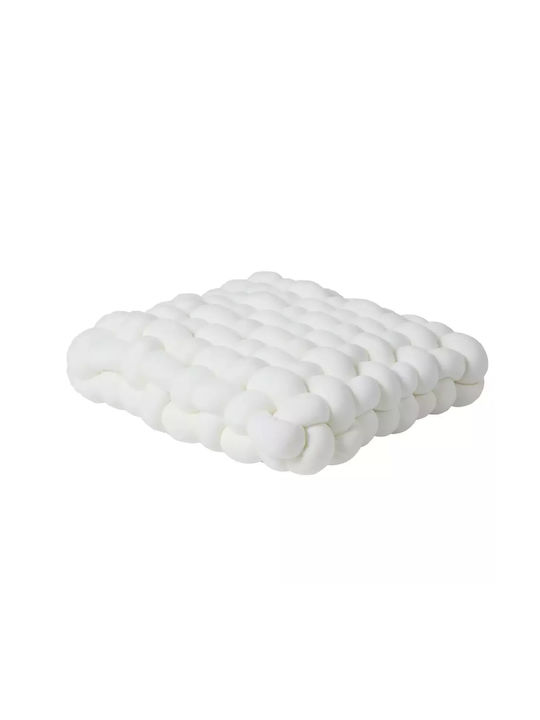 Das Home Sofa Cushion 2285 Velvet White 40x40cm