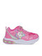 Unicorn Παιδικά Sneakers με Φωτάκια Φούξια