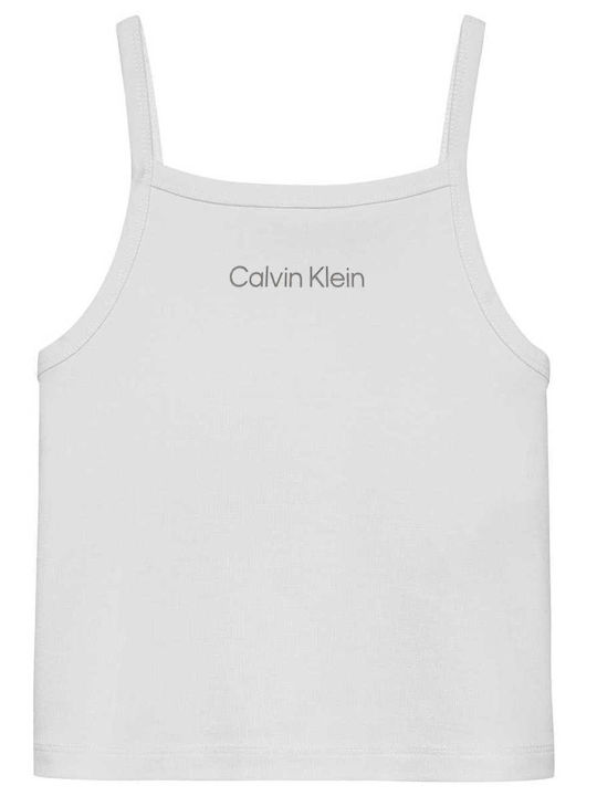 Calvin Klein Παιδική Μπλούζα Αμάνικη Λευκή
