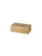 Θήκη για Χαρτομάντηλα Ξύλινη Καφέ 25x14x8.7cm AT3242