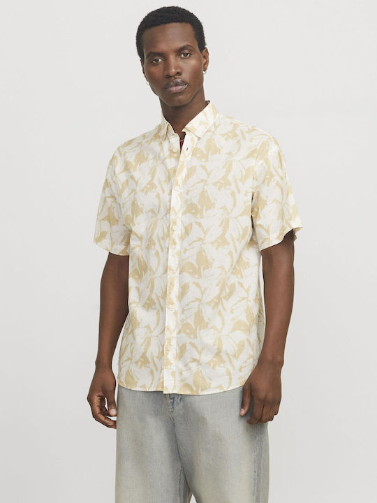 Jack & Jones Κοντομάνικο Βαμβακερό Πουκάμισο Fl...