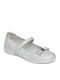 Παιδικές Μπαλαρίνες με Σκρατς Δερμάτινες Ασημί