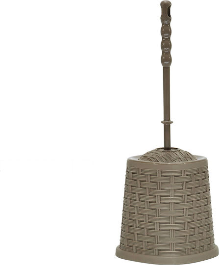 ArteLibre Plastic Toilet Brush Brown