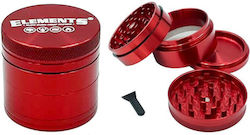 Elements Grinder Τρίφτης Κόκκινο Mini 38mm Aluminium 4 Parts