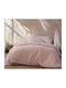 Nef-Nef Homeware Outlast Pique Blanket Double with Fringes 230x240cm Pink