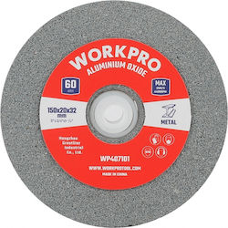 Πετρα Λειανσης Διδυμου Τροχου 150x20x32mm Χοντρη No.60 Wp407101 Workpro Καρτελα Ποσοτ.5.00