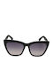 Kenneth Cole Women's Sunglasses with Black Plastic Frame and Black Gradient Lens