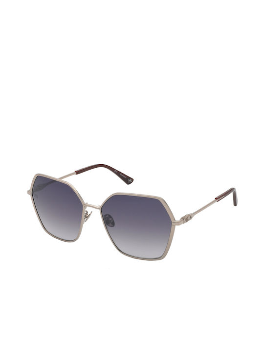 Nina Ricci Women's Sunglasses with Silver Metal Frame and Gray Gradient Lens S0388648
