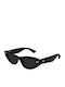 Bottega Veneta Damen Sonnenbrille mit Schwarz Kunststoff Gestell und Schwarz Linse BV1350S 001