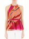 Women's Blouse Sleeveless with Halter Neck Mixed