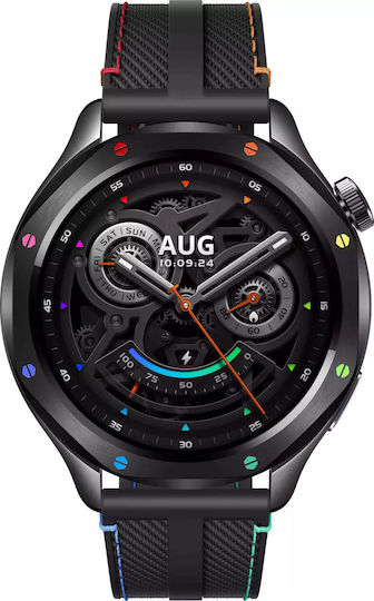 Xiaomi Watch S4 Aluminium 47mm Αδιάβροχο με Παλμογράφο (Rainbow)