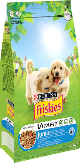 Friskies Vitafit Junior 1.5kg Ξηρά Τροφή για Κουτάβια με Κοτόπουλο και Λαχανικά