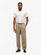 Drawstring Παντελόνι Chino σε Loose Εφαρμογή Light Khaki Green