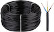 Cablu Negru Drept H03vv-f/omy 300v 3x1,5 Elektrokabel 100m