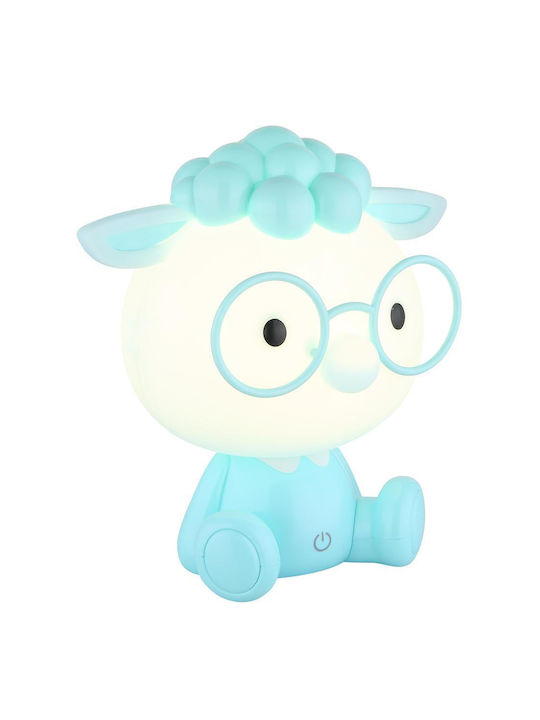 Globo Lighting Lumini LED Lampă decorativă pentru copii Atingere Albastru 22x21x15εκ.