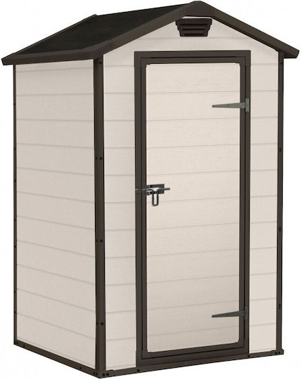 Kunststoff Lagerhaus Manor Beige Offen B128xT94xH196m