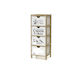 Drawers Storage Wooden with 4 Drawers L30xW24xH79cm