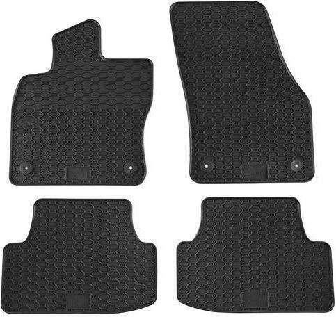 Carro 247495 Rubber Mats Seat Ateca 2016+ Skoda Karoq 2017+ 4 Pieces Black