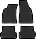 Carro 247460 Rubber Mats Audi A4 B6/B7 Sedan Wagon 2000-2008 Seat Exeo 2008-2013 4 Pieces Black