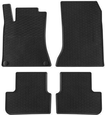 Carro 247483 Rubber Mats Mercedes Cla C117 2013-2019 Gla X156 2013-2020 A Class W176 2012-2018 B Class W246 2011-2019 4 Pieces Black