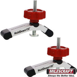 Cleme de fixare Milescraft 4035 T-slot T-track, set 2 bucăți Holddown100 Cleme de fixare Milescraft 4035 T-slot T-track, set 2 bucăți Holddown100