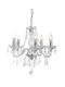 Globo Lighting Πολυέλαιος 5xE14 Ø48cm με Κρύσταλλα Διάφανος 15100501
