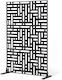 Vevor Metal Fence Panel in Black Color 1.93x1.19m