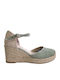 Damenplattformen im Espadrilles-Stil Grün