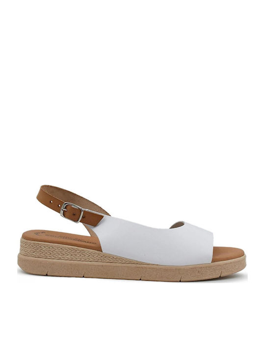 Eva Frutos Platforme dama Anatomic Alb