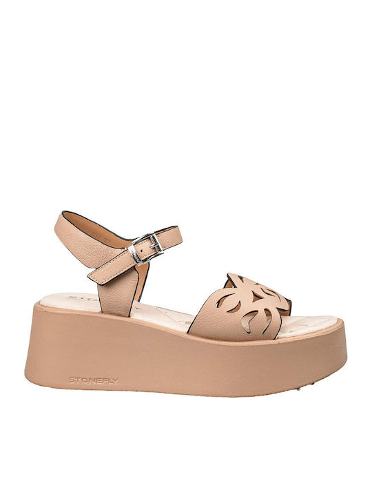 Anatomische Damenplattformen Beige