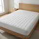 Casa Colori Protective Cover Single with Skirt White 100x200+30cm