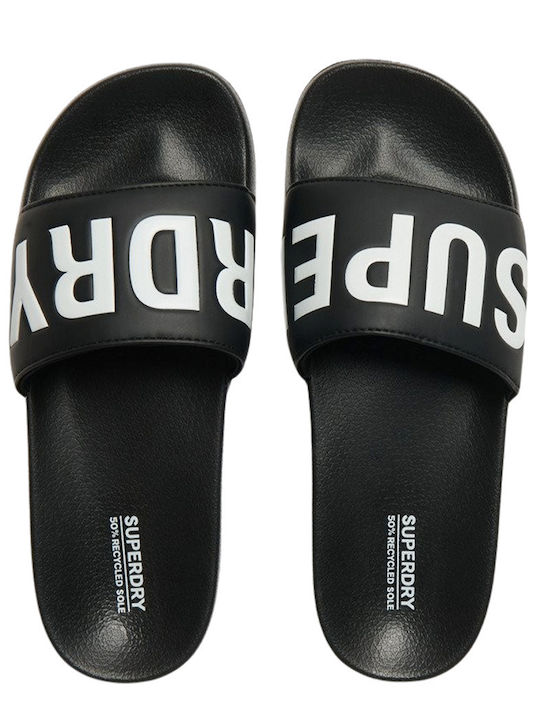 Superdry Core Graphic Slapi Bărbați Negru Slides