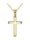 Papoulidis Jewellery Men's Gold Cross 14K Double Sided