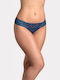 Women's Slip with Lace Blue